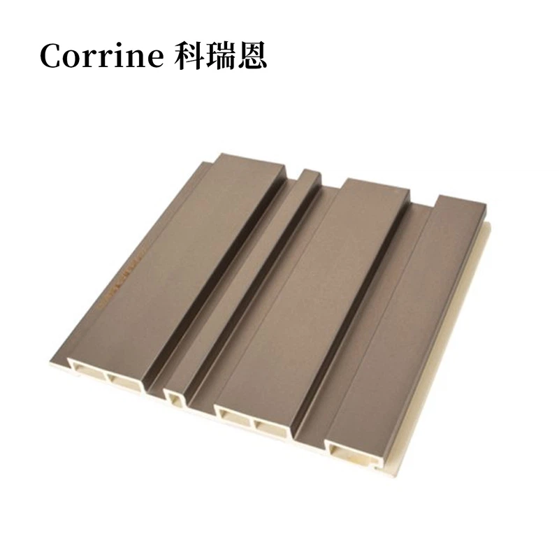 Cladin wal wpc panel fflutiog wedi'i broffilio rhigol